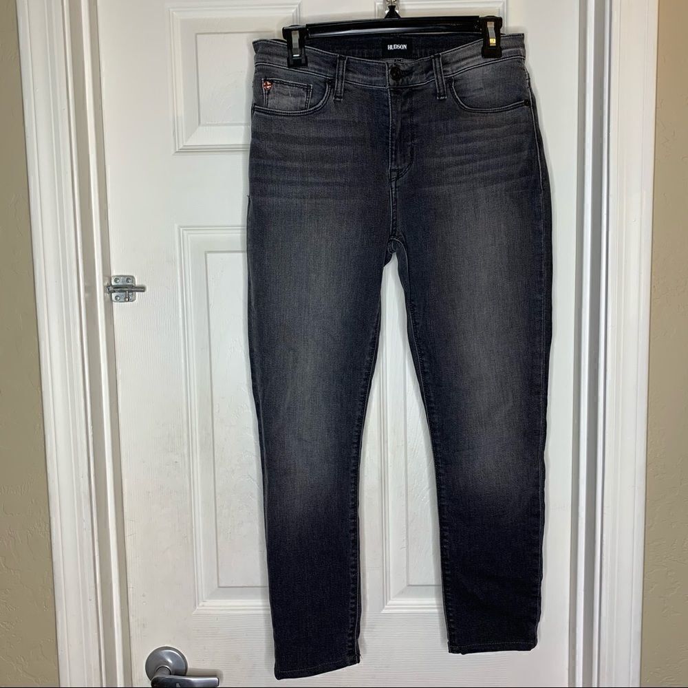 Hudson Natalie Super Skinny Jeans Charcoal Color